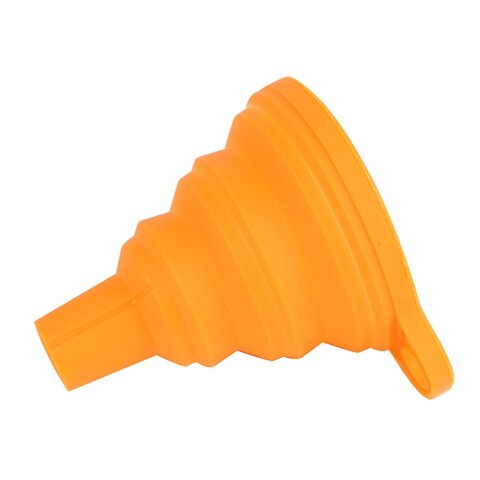 Generic 3D Printer Parts 3D Printer Parts Resin Molding Silicone Funnel Mini Foldable Back-Orange