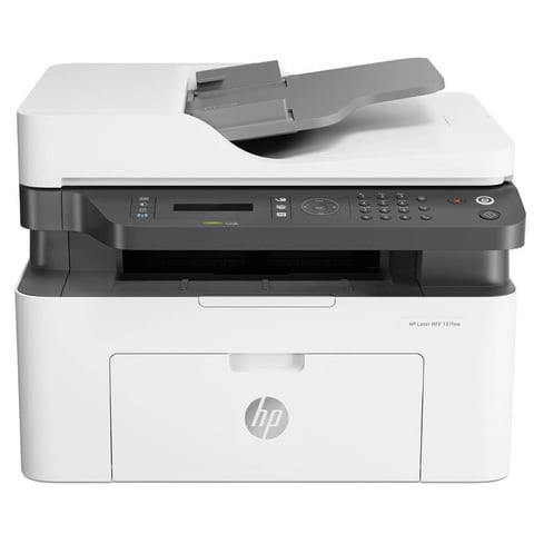 HP LaserJet MFP 137fnw Printer (Black and White - Print, Copy, Scan and Fax)