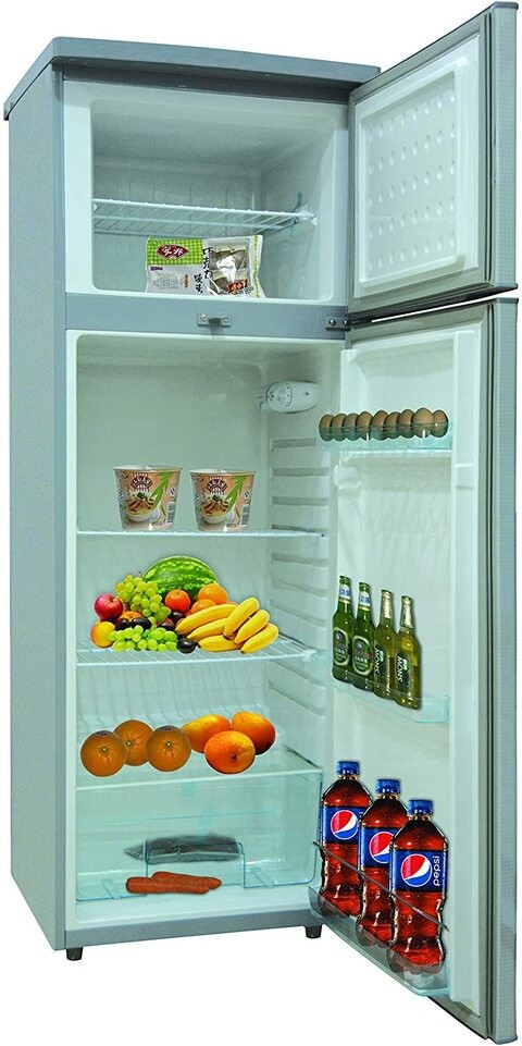 Nikai Double Door Refrigerator 170 Liter (NRF170DN3M) - Silver