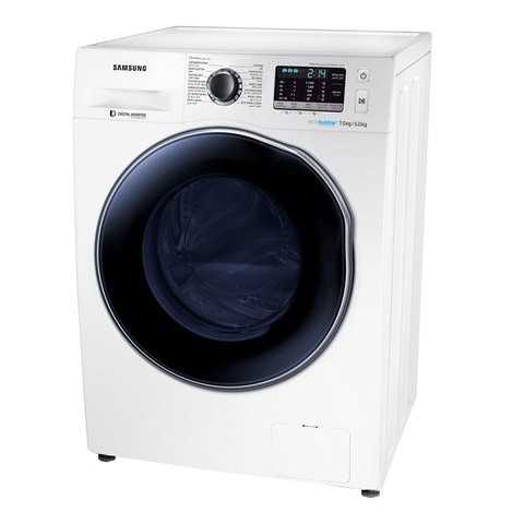 SAMSUNG Front Loading Washer & Dryer 7/5 Kg 1400 RPM WD70J5410Aw White