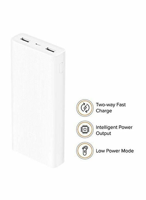 Xiaomi Mi Portable Charger 20000 mAh - White