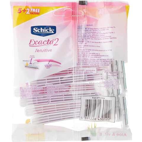 SCHICK EXACTA II WOMEN PINK 5+2