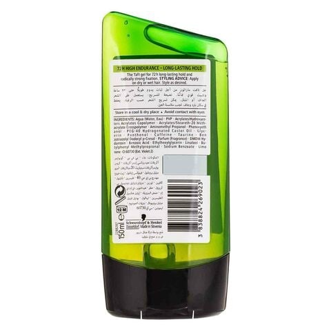 TAFT GEL MARATHON POWER 150ML