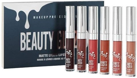 Generic CK777 Matte Liquid Lip Gloss Set 6 Pieces Waterproof Liquid Lip Gloss Set