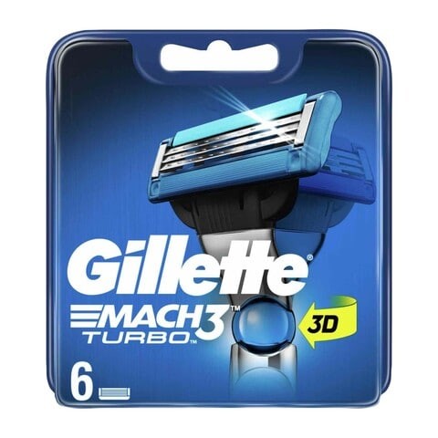 Pack of 6 Gillette Mach3 Turbo Cartridges