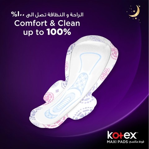 Kotex Long Sanitary Pads With Wings 16 Pieces