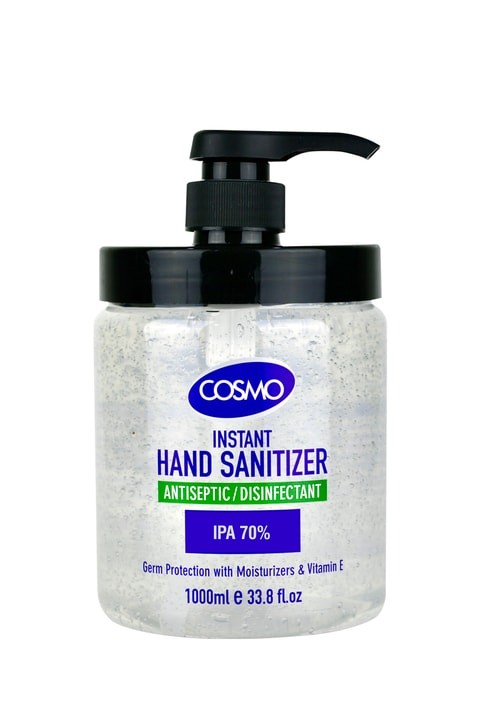 Cosmo instant hand sanitizer gel 1 liter