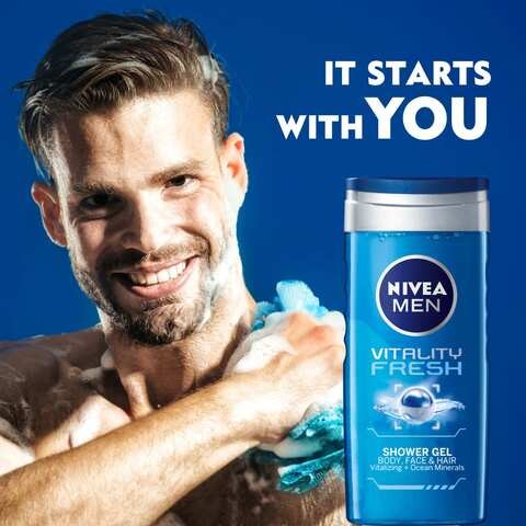 Nivea Men Vitality Fresh Shower Gel 250ml