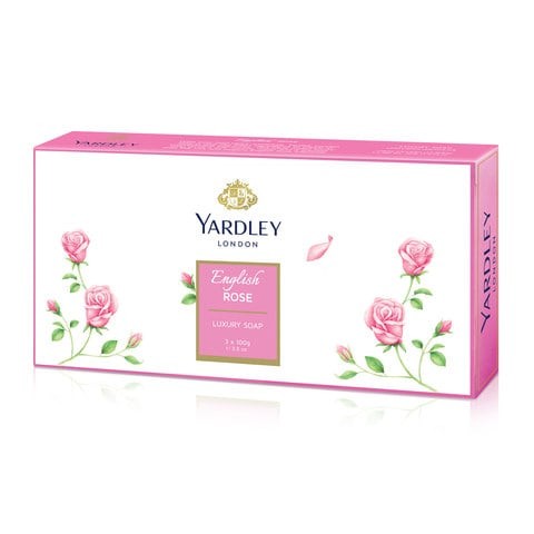 Yardley English Rose Luxury Soap 100g x Pack of 3