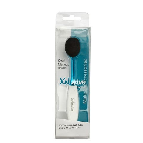 X-Close Oval Makeup Brush - Blue & White