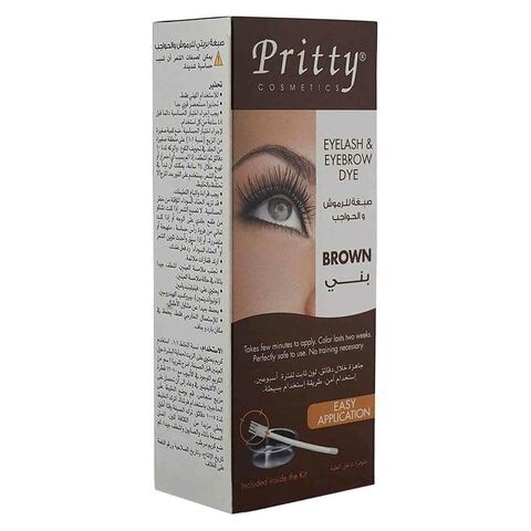 Eyelashes and eyebrows dye set from Pretty