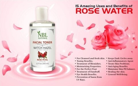 NBL Natural Alcohol Free Aloe Vera Formula Toner - Purifying Facial Toner, 355ml