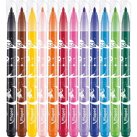 Maped Cosmic Jungle Felt Pen 12 Colors