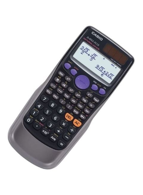 Casio FX-85ES PLUS 12-Digit Scientific Calculator, Black/Grey/Purple