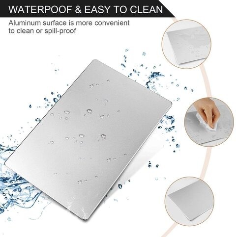 Aiwanto Mouse Pad Silver Office Mouse Pad Waterproof Anti Skid Mouse Pad