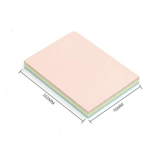 Alyssa Memo Paper 76 x 102mm Mixed 4 Colors 100 Sheets