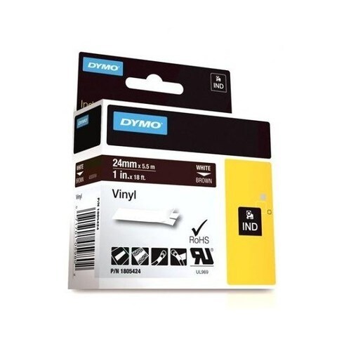 Dymo vinyl tape 24mm white color