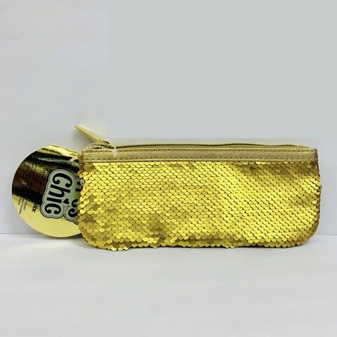 Helix Oxford Pencil Pouch Glitter Gold/Pink