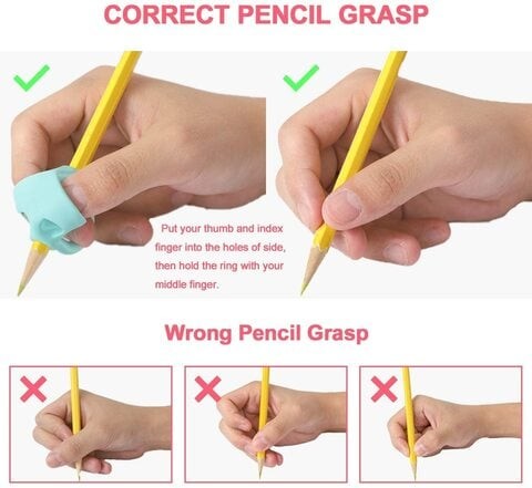 Aiwanto Pencil Grips for Kids Pen Pencil Grip Writing Grip for Children's Easy Writing Grip Trainer