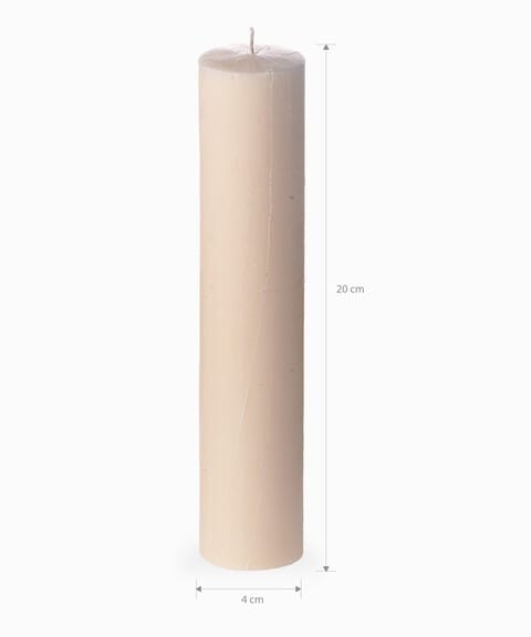 White Pillar Candle set of 2pcs