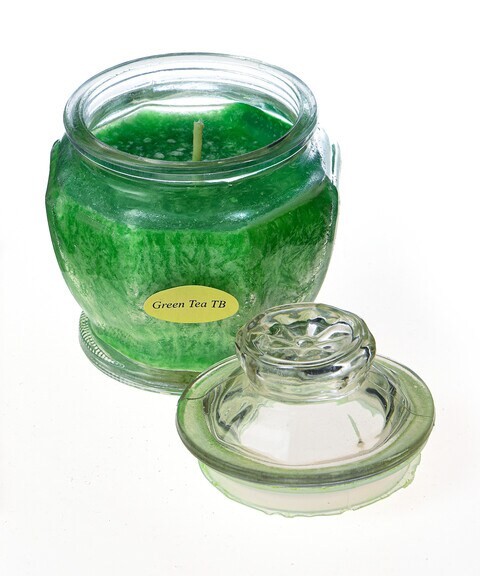 Hexa Fragrance Jar Glass with lid