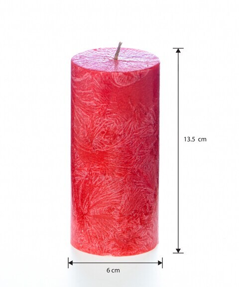 Red Pillar Candle