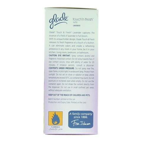 GLADE ONE TOUCH LAVENDER REFILL 10M