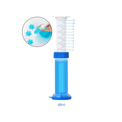 ALISSA-Toilet Cleaning Gel Toilet Deodorant Air Freshener Needle Cleaner Fresh Gel Detergent Flower Household Aromatic Cleaning, Blue.