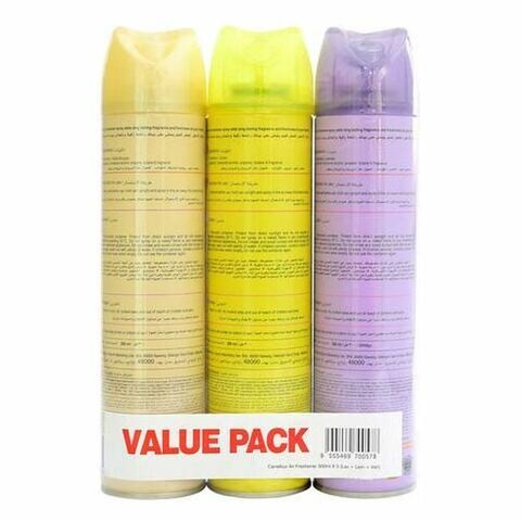  air freshener, lavender, lemon and vanilla 300 ml x Pack of 3