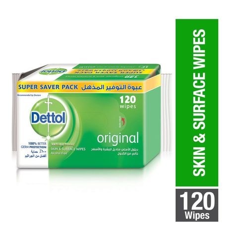 DETTOL WIPES ORGINAL 120'S