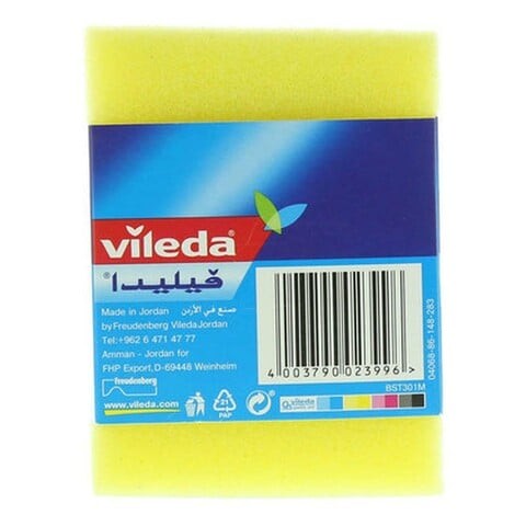 VILEDA TIP TOP SCOURING SPONGE X3