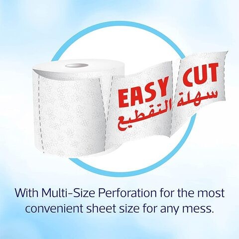 Premium Maxi Roll 650g (6 Pieces x 2 Rolls) Mega Roll (650g Per Roll) High Quality Kitchen Roll