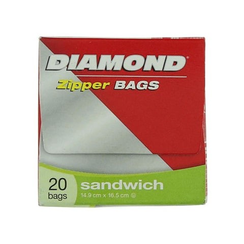 DIAMOND SDW BAGS ZIPPER 12X20S