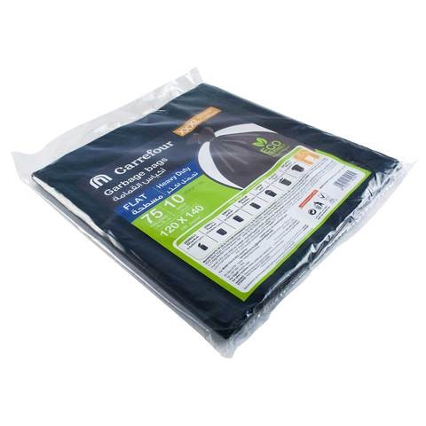  flat garbage bags 75 gallons x xxl 10 bags