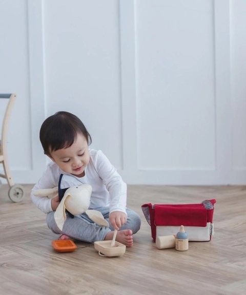 Plantoys Wooden Doll Feeding Set