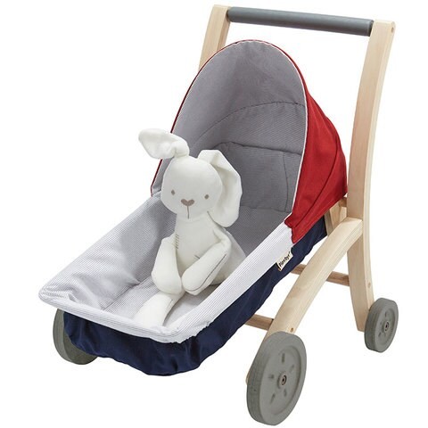 Plantoys Wooden Baby Stroller