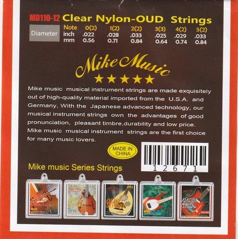 Mike Music 12-String Oud Set (Oud Strings MD110-12)