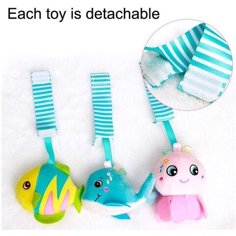 Hanging Plush Stuffed Soft Baby Rattle Toys