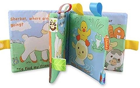 Cloth Owl Story Books Soft Non-toxic Cloth Book Set for Kids Colorful Squeak Rattle Educational Toys for Babies Babies Kids