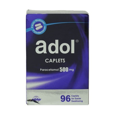 Adol Paracetamol 500mg - 96 Capsules