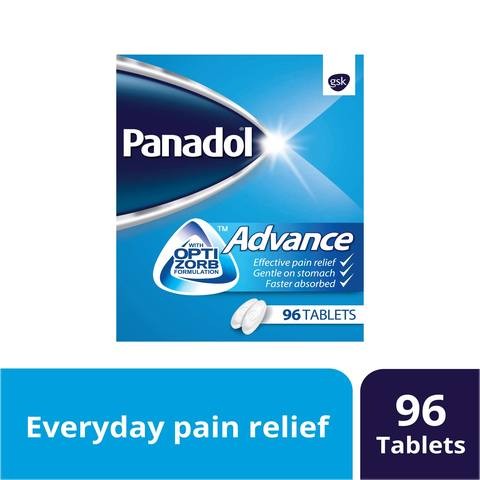 Panadol Advance Tablets Pack of 96 Tablets