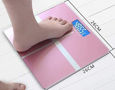 Aiwanto Bathroom Body Weight Scale Weighing Machine Digital Body Weight Bathroom Scale Elegant Pink