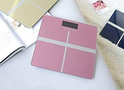 Aiwanto Bathroom Scale Bathroom Body Scale Weight Scale Bathroom Weighing Scale Gift for Women's Bathroom Digital Scale Pink