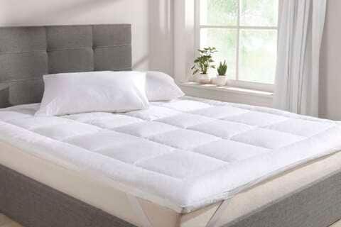 Mattress Topper 90 x 190 cm, 500GSM Soft Dacron Sheet Filling with Microfiber Outer