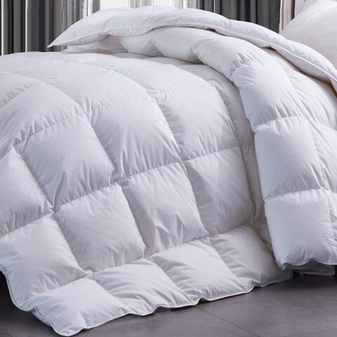 Maestro Duvet 1pc White 144TC Poly Cotton Size: Double 220x240 cm