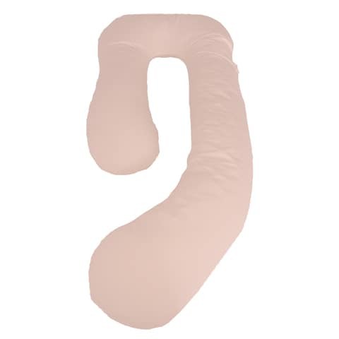 Dorse Cotton Maternity Pillow Bean 2.5 Kg, Peach - 145 x 80 x 25 cm