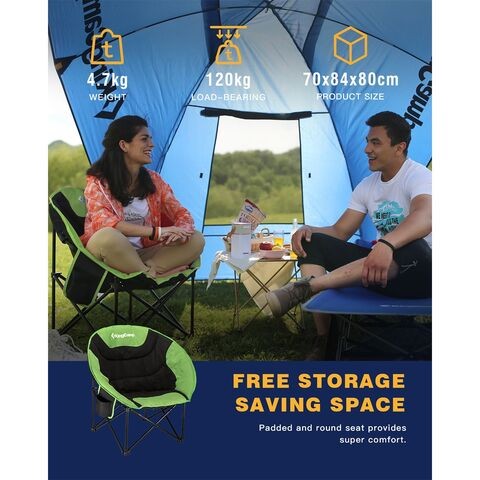 King camp-Moon Leisure Comfort Camping Folding Chair