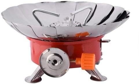 Small Windproof Camping Stove Outdoor Butane Gas Stove Backpacking Gas Stove