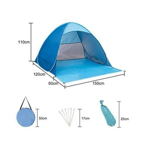 Alyssa lightweight waterproof foldable beach tent with bag | Portable automatic double sunshade