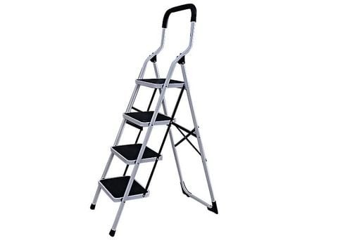 Pan Emirates Austin Ladder 4 Steps - 49 x 83 x 147 cm - White